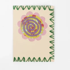 Transa Recycled Sari Flower Card
