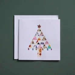Tree of Triangles Christmas Card