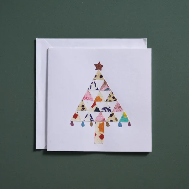 Tree of Triangles Christmas Card