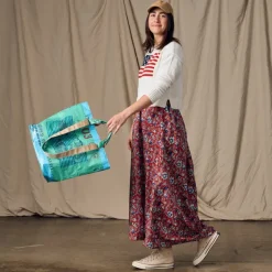 Trei Recycled Feed Bag Lined Tote
