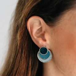 Triple Convertible Capiz Earrings