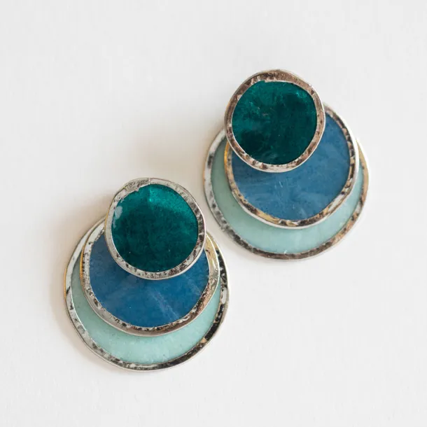 Triple Convertible Capiz Earrings