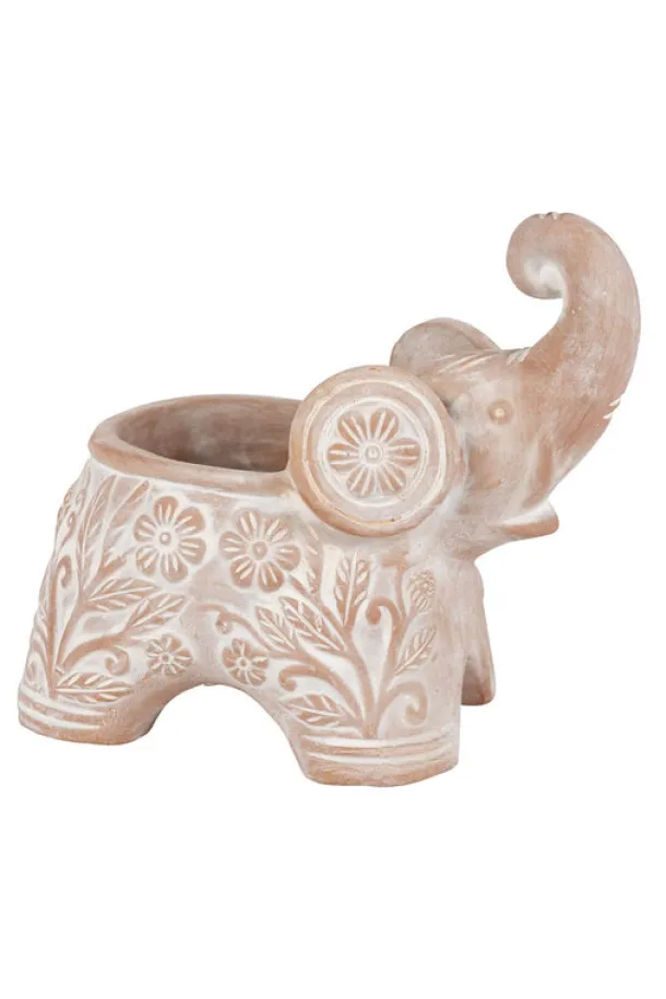 Trumpeting Elephant Planter