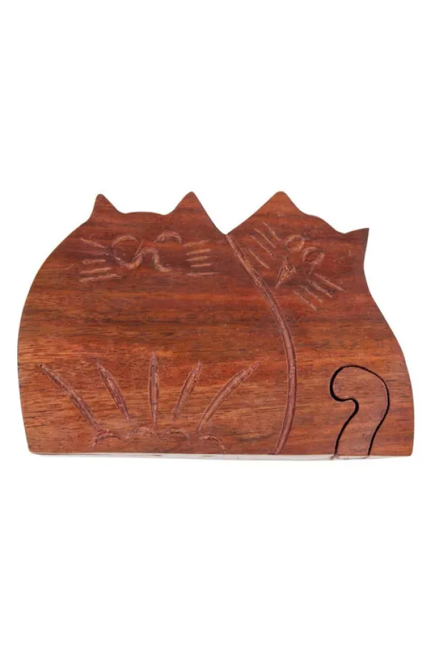 Twin Kitties Puzzle Box