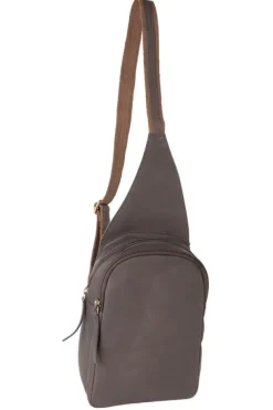 Umber Eco-Leather Sling Bag