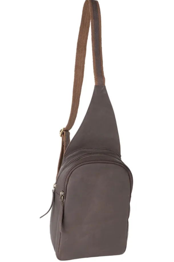 Umber Eco-Leather Sling Bag