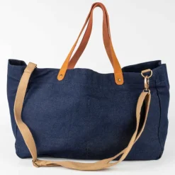 Upcycled Denim Weekender Bag