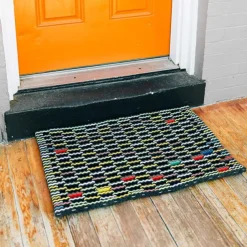 Upcycled Flip-Flop Mat