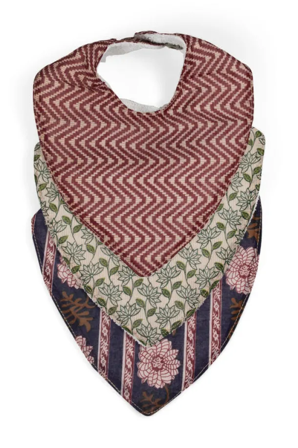 Upcycled Sari Baby Bibs