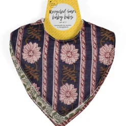 Upcycled Sari Baby Bibs