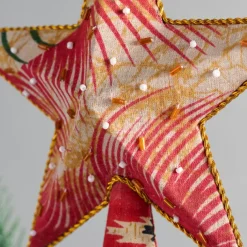 Upcycled Sari Star Tree Topper