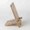 Vasai Mango Wood Phone Stand - Mandala