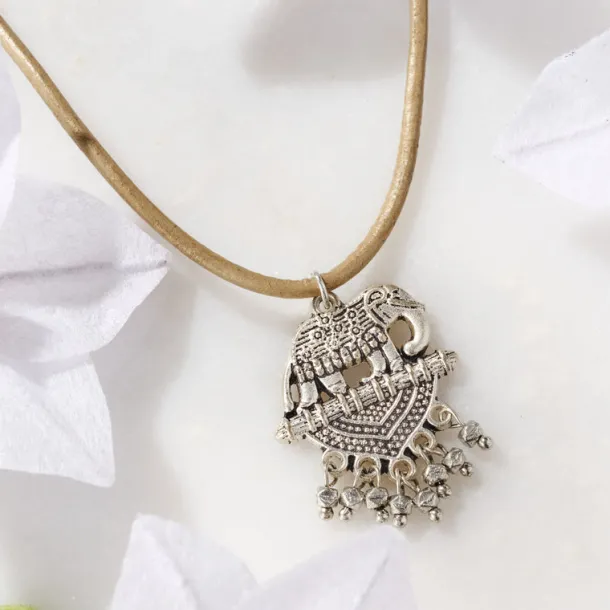 Vijaya Elephant Pendant Necklace