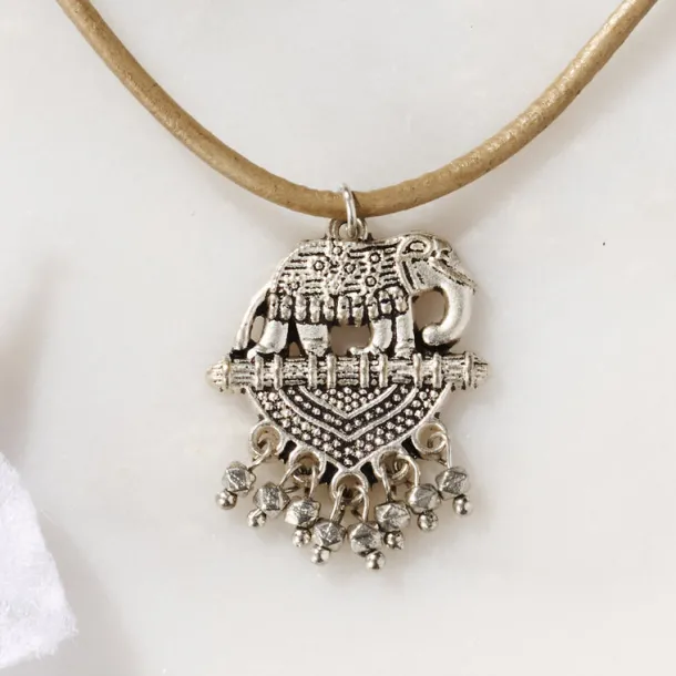 Vijaya Elephant Pendant Necklace