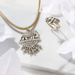 Vijaya Elephant Pendant Necklace