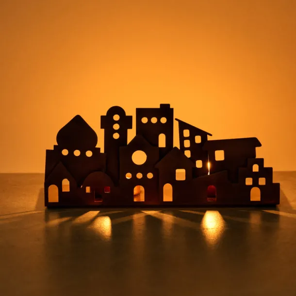 Village Lights Iron Candleholder
