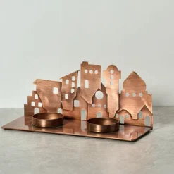 Village Lights Iron Candleholder