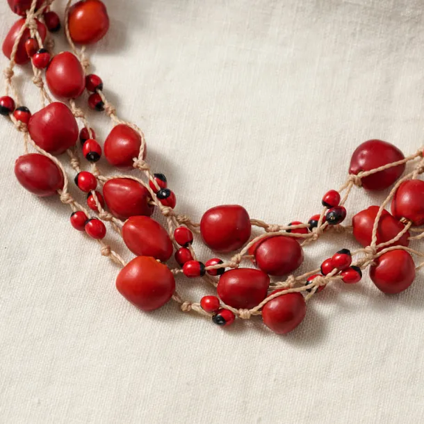 Vyna Multistrand Seed Necklace