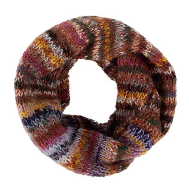 Warm Stripe Infinity Wool Scarf