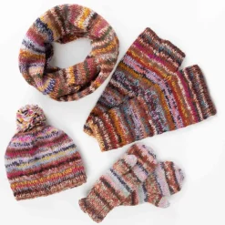 Warm Stripe Wool Hat