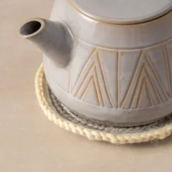 Watercolor Crocheted Teapot Trivet