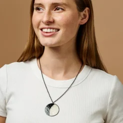 Waxing Moon Capiz Necklace