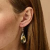 White Rain Flower Earrings