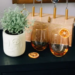 Winky Face Cream Terracotta Planter