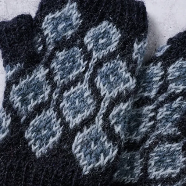 Winter Night Wool Wrist Warmers