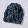 Winter Sky Ribbed Wool Hat