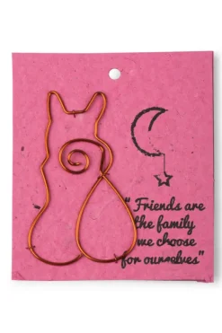 Wire Cat Gift Bookmark