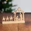 Wisemen Pine Wood Nativity