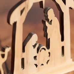 Wisemen Pine Wood Nativity