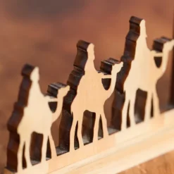 Wisemen Pine Wood Nativity