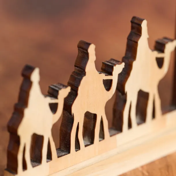 Wisemen Pine Wood Nativity