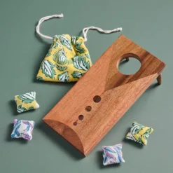 Wood Tabletop Cornhole Game