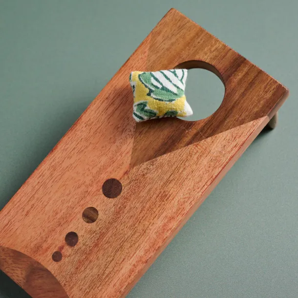 Wood Tabletop Cornhole Game