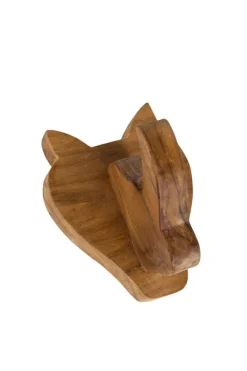 Wooden Rhino Wall Hook