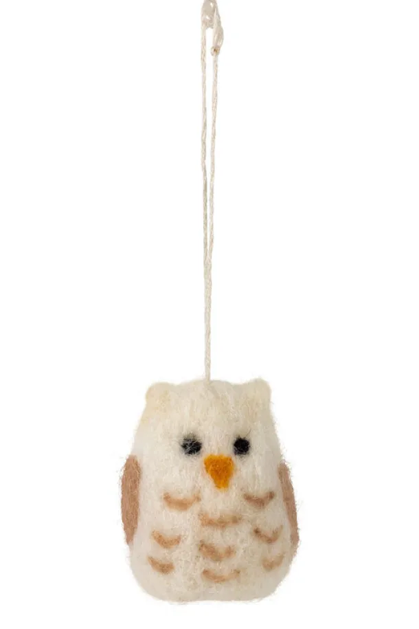 Wool Owl Ornament