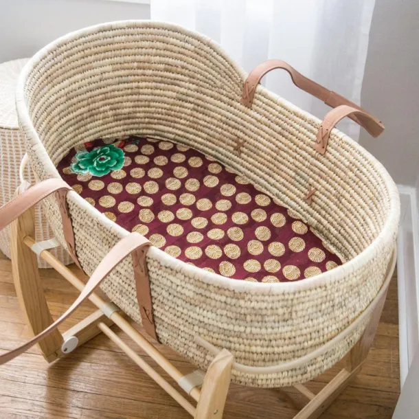 Woven Palm Leaf Moses Basket