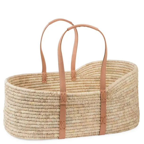 Woven Palm Leaf Moses Basket