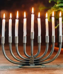 Wrought Iron Menorah