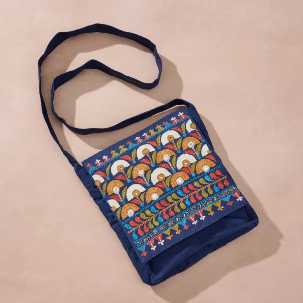 Yatri Embroidered Crossbody Bag