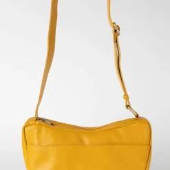 Yellow Eco-Leather Crescent Purse