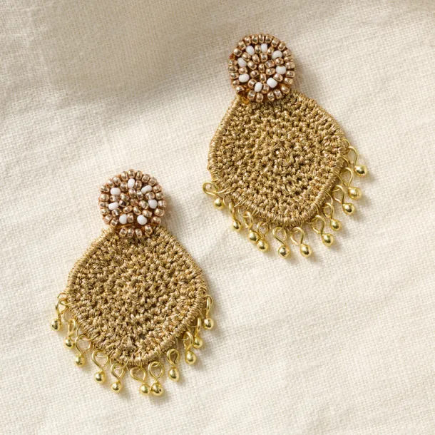 Zari Thread Post Earrings